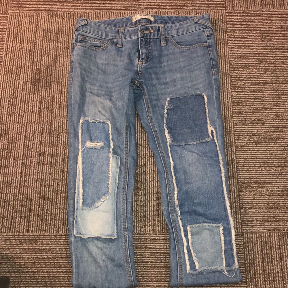 free people patched jeans